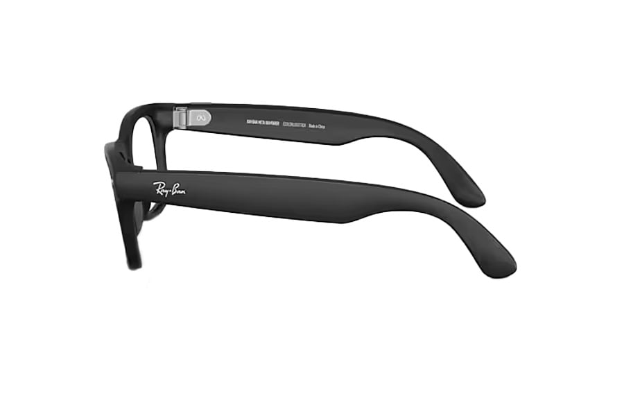 Ray Ban Meta Wayfarer Sunglasses Black Frame with Transition Lenses